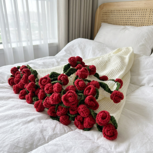 Cozy Blooms Bouquet Blanket