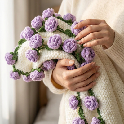 Cozy Blooms Bouquet Blanket